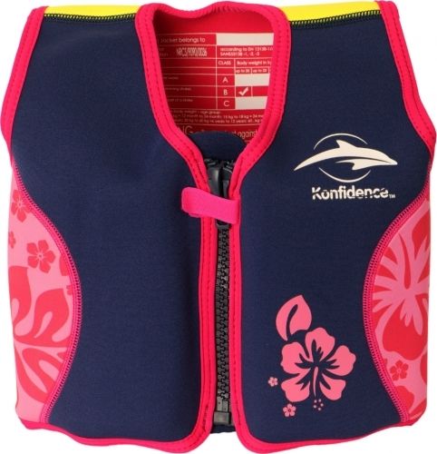 Dětská plavací vesta Konfidence růžová velikosti 6-7let - obrázek 1