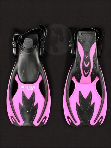 Dětské ploutve Two Bare Feet růžové Velikosti L/XL 32-37 - obrázek 2