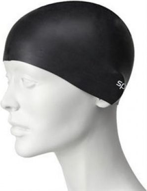 Plavecká čepice Speedo Plain Flat Silicone Junior černá - obrázek 1