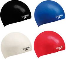 Plavecká čepice Speedo Plain Flat Silicone Junior černá - obrázek 2