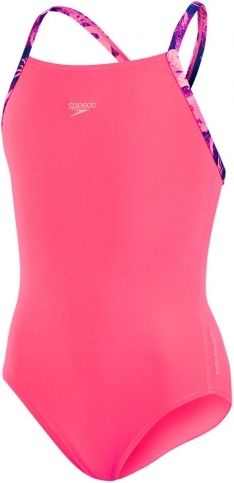 Dívčí plavky Speedo Sports Logo růžové Velikosti 34 - obrázek 1