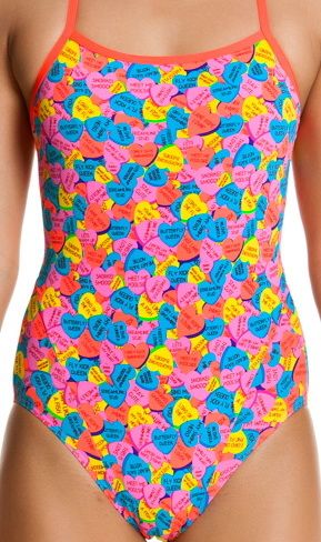 Dívčí plavky Funkita Lane Rope Love Velikosti 8 let - obrázek 1