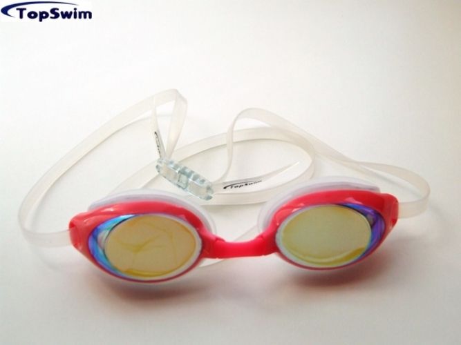 Dětské plavecké brýle TopSwim Dolphin zrcadlové červené - obrázek 1