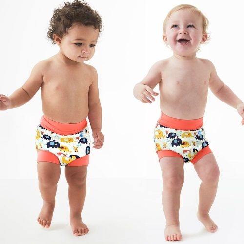 Kojenecké plavky SplashAbout New Happy Nappy sloni velikosti XXL - obrázek 2
