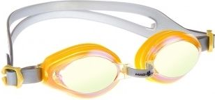 Plavecké brýle juniorské Mad Wave Aqua rainbow oranžové - obrázek 1