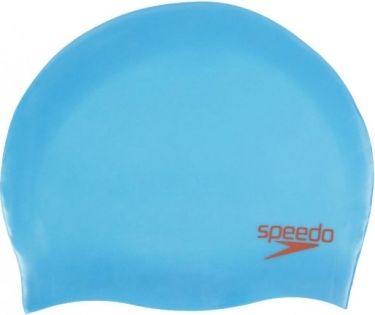 Plavecká čepice Speedo Plain Moulded Silicone Junior tyrkysová - obrázek 1