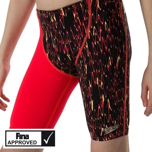 Chlapecké závodní plavky Speedo Fastskin Jammer Junior červené Velikosti 32 (164) - obrázek 1