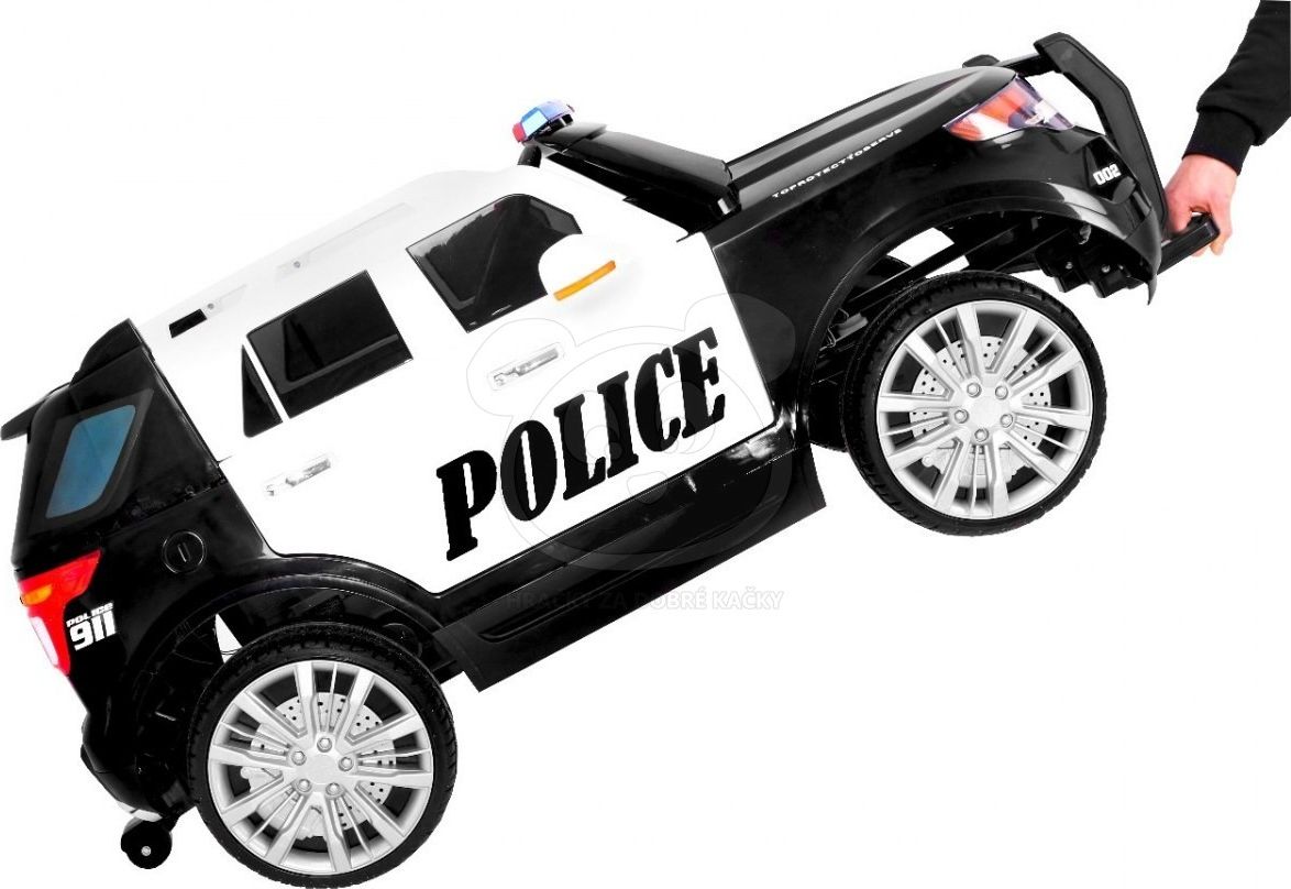 Elektrické autíčko policie USA, 2.4GHz - černé - obrázek 14