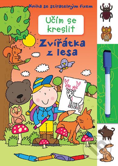 Učím se kreslit - Zvířátka v lese - - obrázek 1