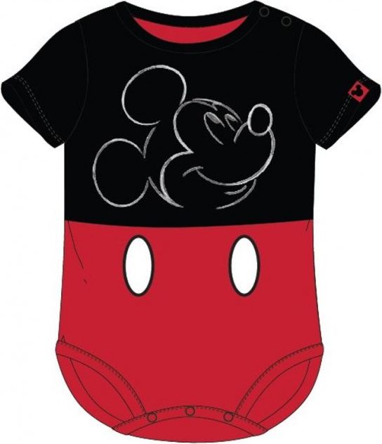 E plus M - Kojenecké / chlapecké / dětské body s krátkým rukávem Mickey Mouse - Disney - vel. 68 - obrázek 1