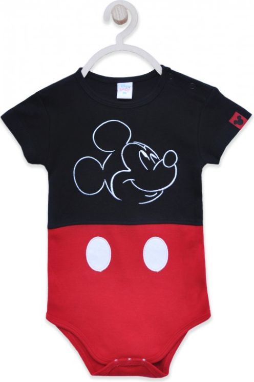 E plus M - Kojenecké / chlapecké / dětské body s krátkým rukávem Mickey Mouse - Disney - vel. 68 - obrázek 2