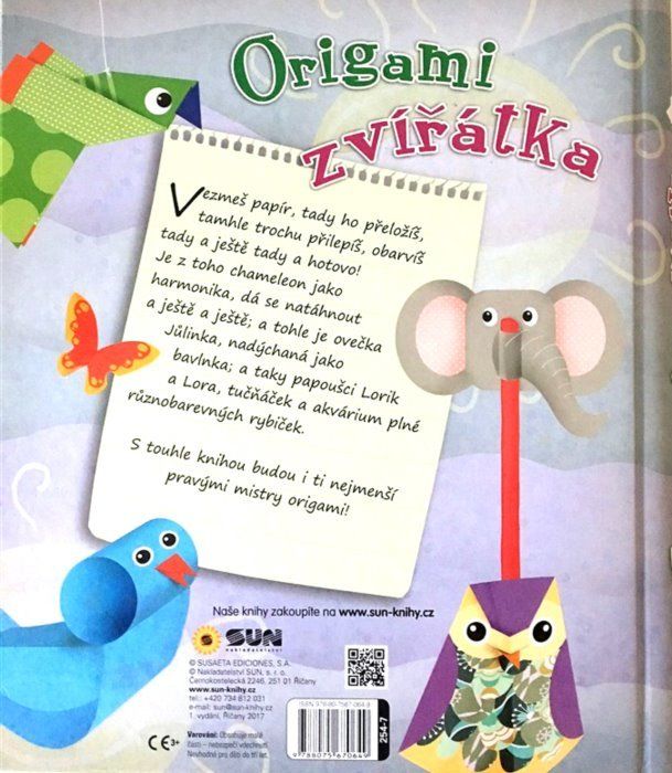Kniha: Origami zvířátka - Papírové skládání, Nakladatelství SUN - obrázek 5
