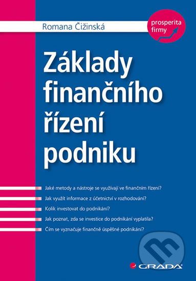 Základy finančního řízení podniku - Romana Čižinská - obrázek 1