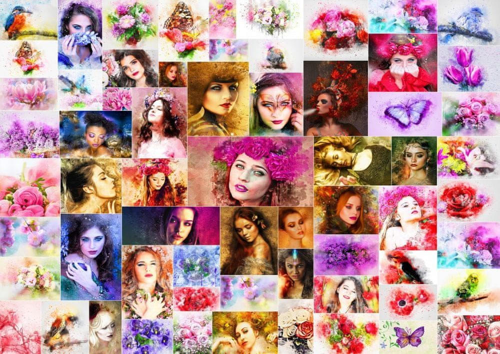 Grafika Puzzle 1000 dílků Collage - Women - obrázek 1