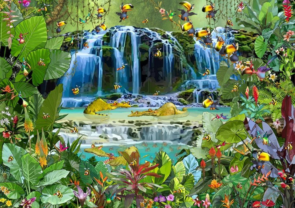 Grafika Puzzle 2000 dílků François Ruyer - Waterfall - obrázek 1