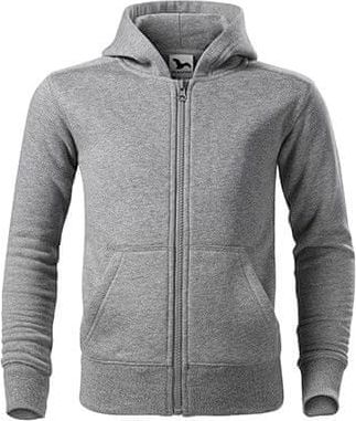 ADLER Czech Dětská mikina Malfini TRENDY ZIPPER 412 tmavě šedý melír 158 - obrázek 1
