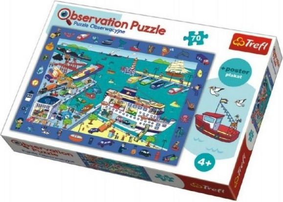 Trefl Puzzle Hledání předmětů" Přístav 70dílků v krabici 33x23x6cm 4+" - obrázek 1