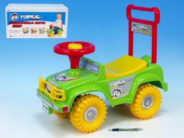 Teddies Odrážedlo auto Jeep Yupee zelené - obrázek 1