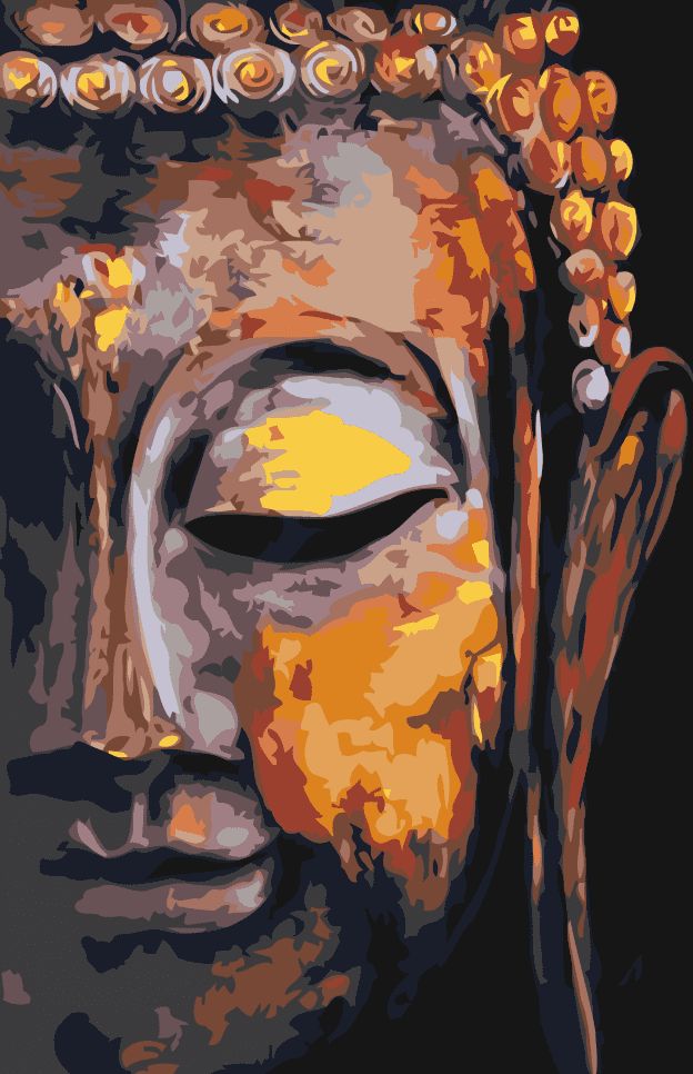 Maluješ Malování podle čísel - BUDDHA - 40x60, vypnuté - obrázek 1
