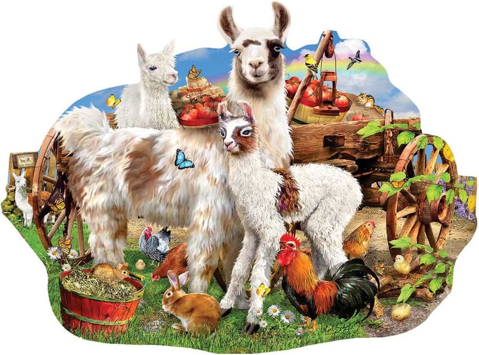SunsOut Puzzle 1000 dílků Lori Schory - Llama farm - obrázek 1
