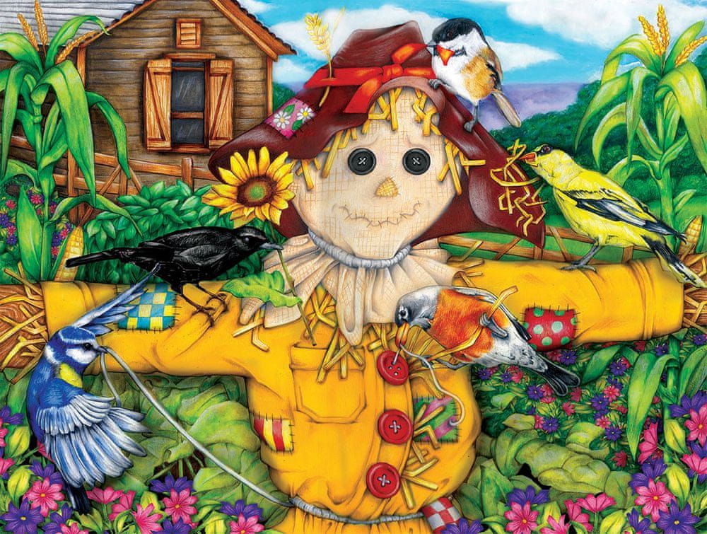 SunsOut Puzzle 500 dílků XXL dílků - Scarecrow and Blackbird - obrázek 1