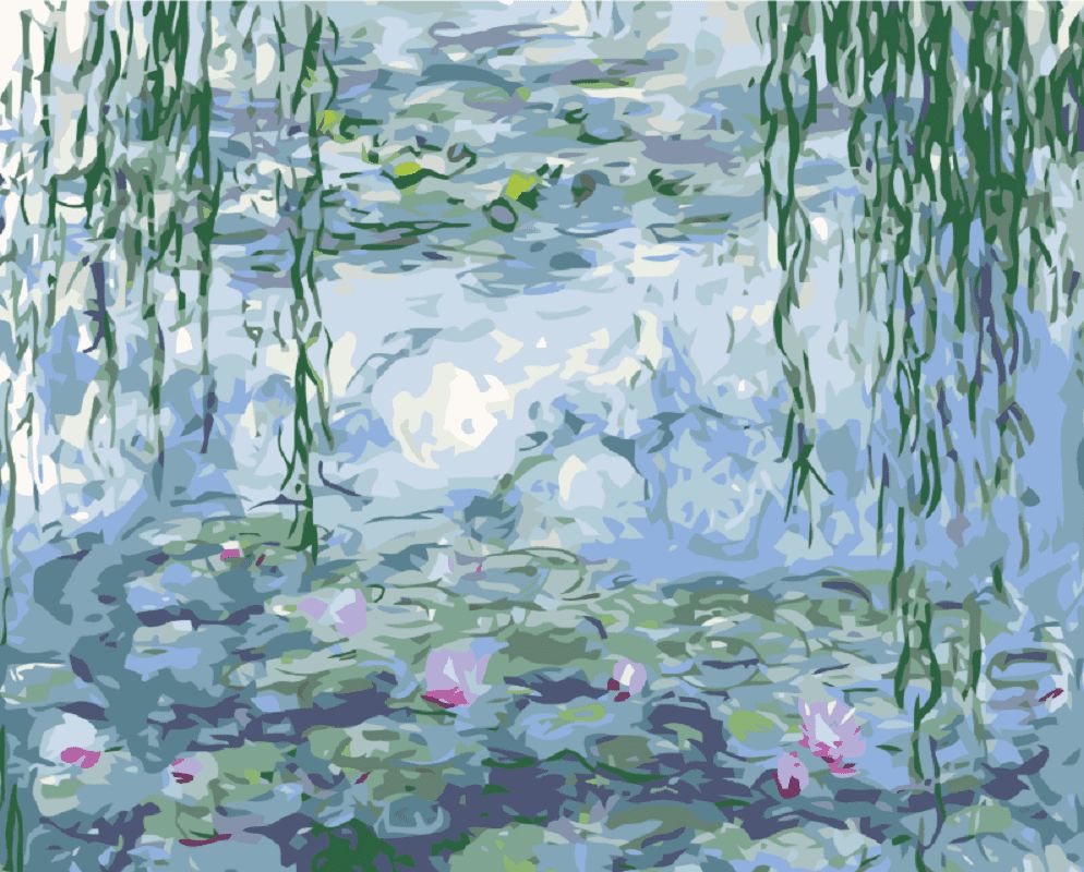 Maluješ Malování podle čísel - LEKNÍNY (C.MONET) - 40x50, nevypnuté - obrázek 1