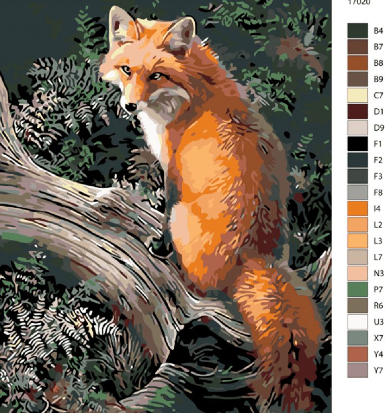 Maluješ Malování podle čísel - LIŠKA - 40x50, nevypnuté - obrázek 1