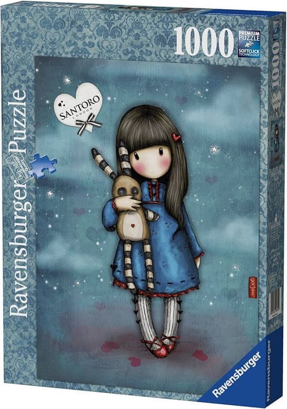 Ravensburger Puzzle 1000 dílků Gorjuss: Hush Little Bunny - obrázek 1