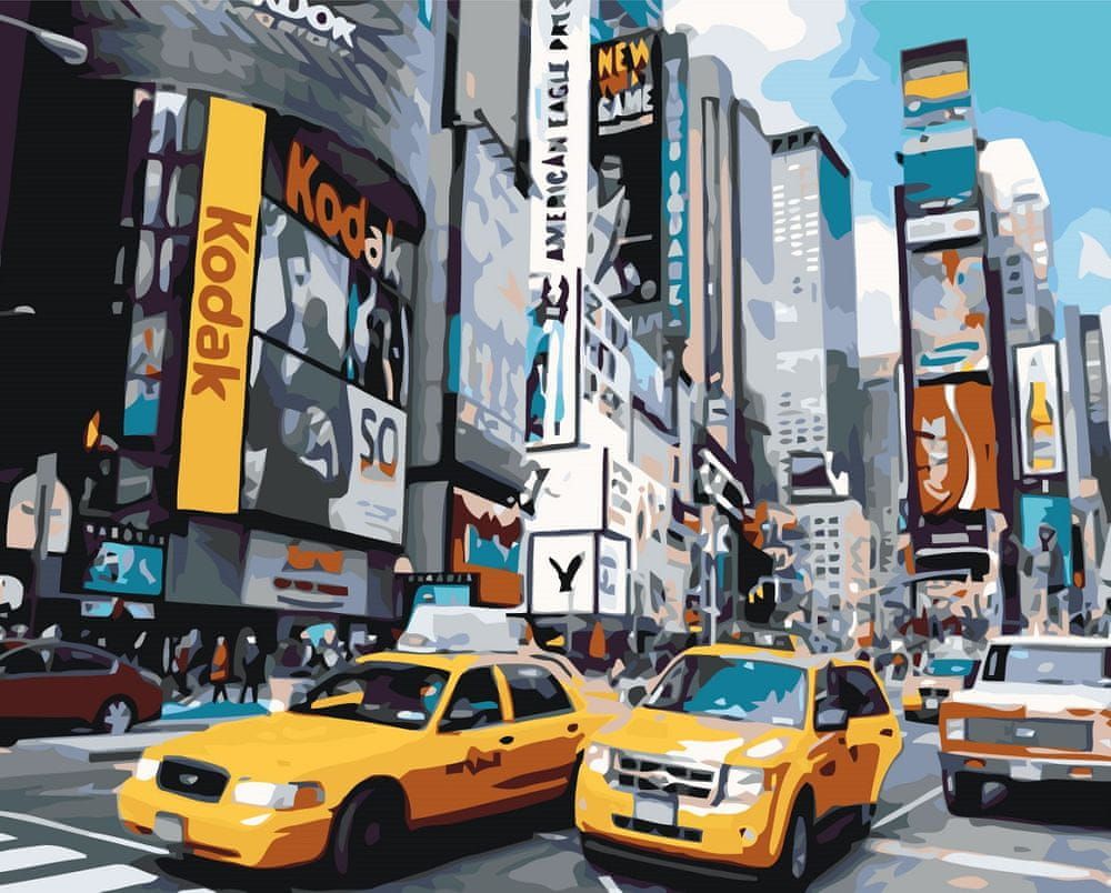 Maluješ Malování podle čísel - ULICE V NEW YORKU - 80x100, vypnuté - obrázek 1