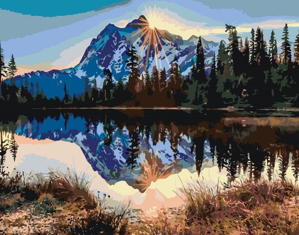 Maluješ Malování podle čísel -ZASNĚŽENÉ HORY - 40x50, vypnuté - obrázek 1