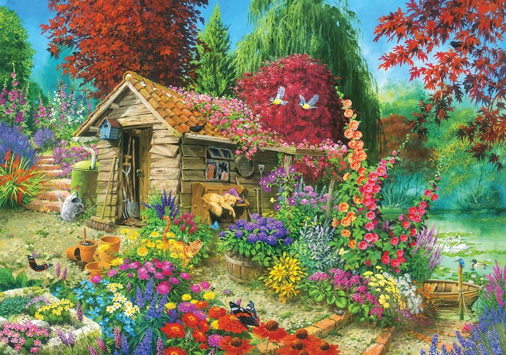 KS Games Puzzle 1500 dílků The Garden Shed - obrázek 1