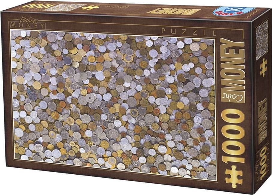 D-Toys Puzzle 1000 dílků Vintage Collection - Money - obrázek 1