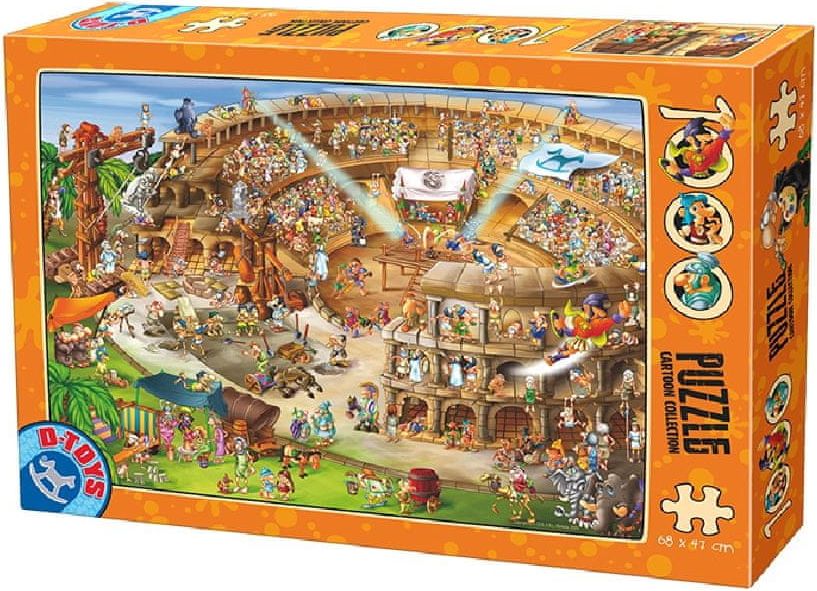 D-Toys Puzzle 1000 dílků Cartoon Collection - Construction du Colisée - obrázek 1