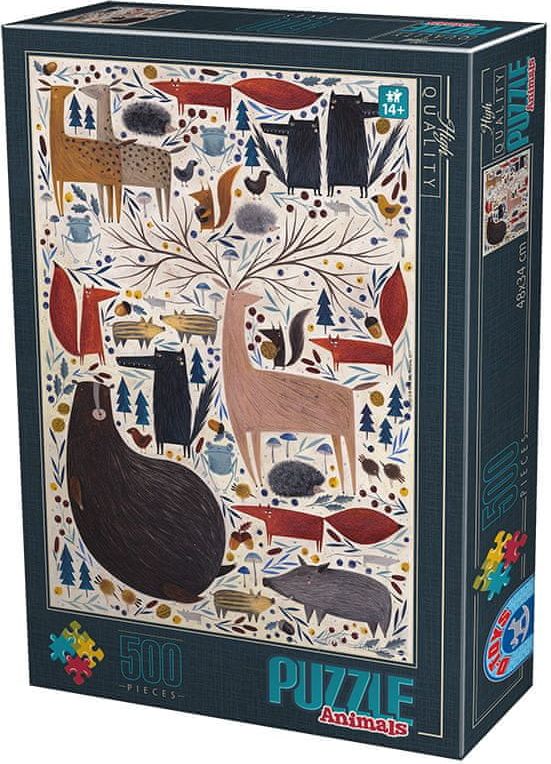 D-Toys Puzzle 500 dílků Andrea Kürti - Wild Animals - obrázek 1