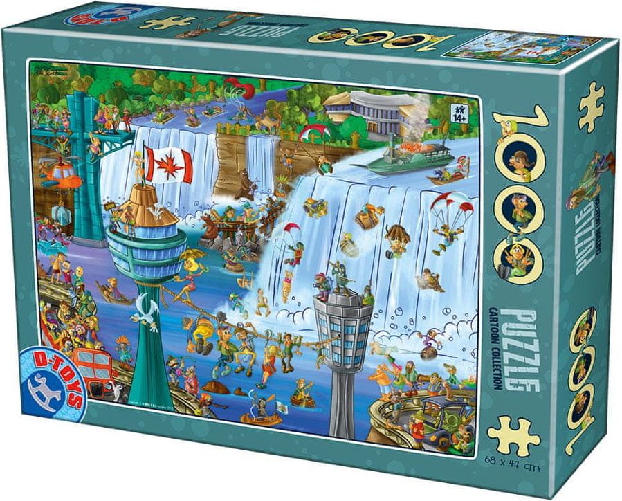 D-Toys Puzzle 1000 dílků Cartoon Collection - Niagara Falls - obrázek 1