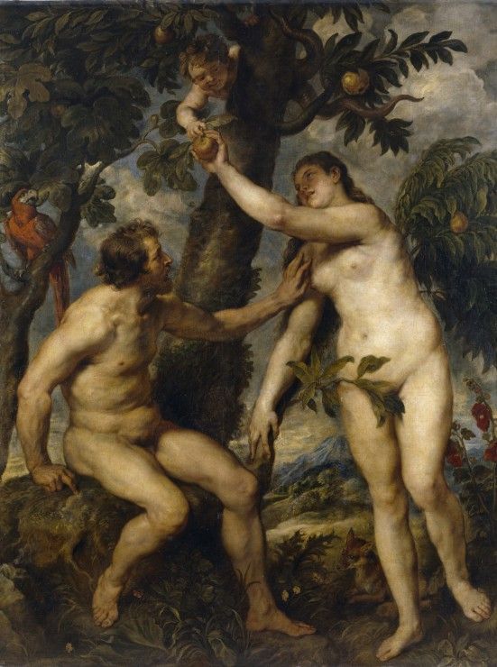 Grafika Puzzle 2000 dílků Peter Rubens : Adam et Ève, 1628-1629 - obrázek 1