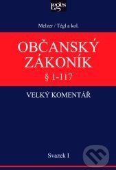 Občanský zákoník - velký komentář - Filip Melzer, Petr Tégl a kolektiv - obrázek 1