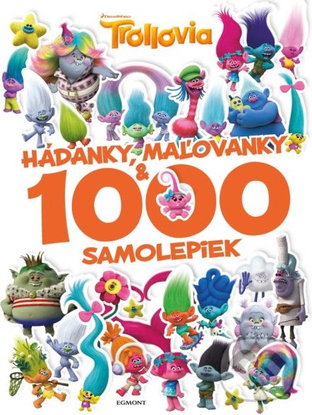 Trollovia: Hádanky, maľovanky a 1000 samolepiek - - obrázek 1