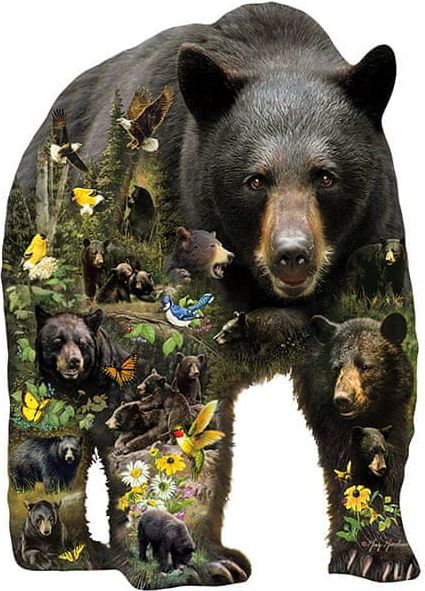 SunsOut Puzzle 1000 dílků XXL dílků - Greg Giordano - Forest Bear - obrázek 1