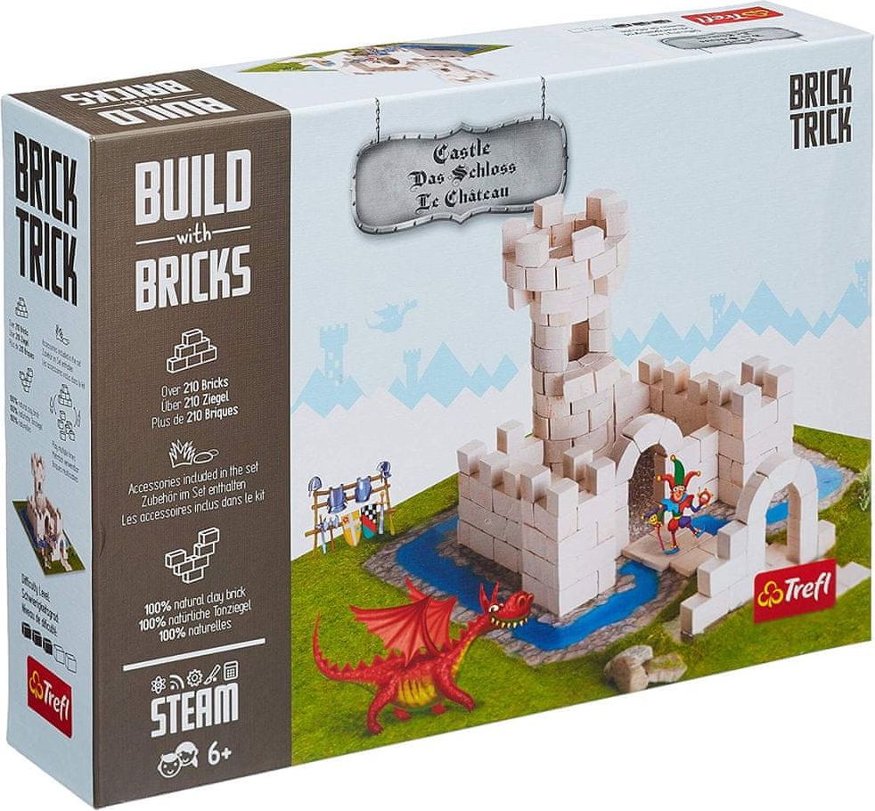 Trefl Puzzle 210 dílků Build with Bricks - The Castle - obrázek 1