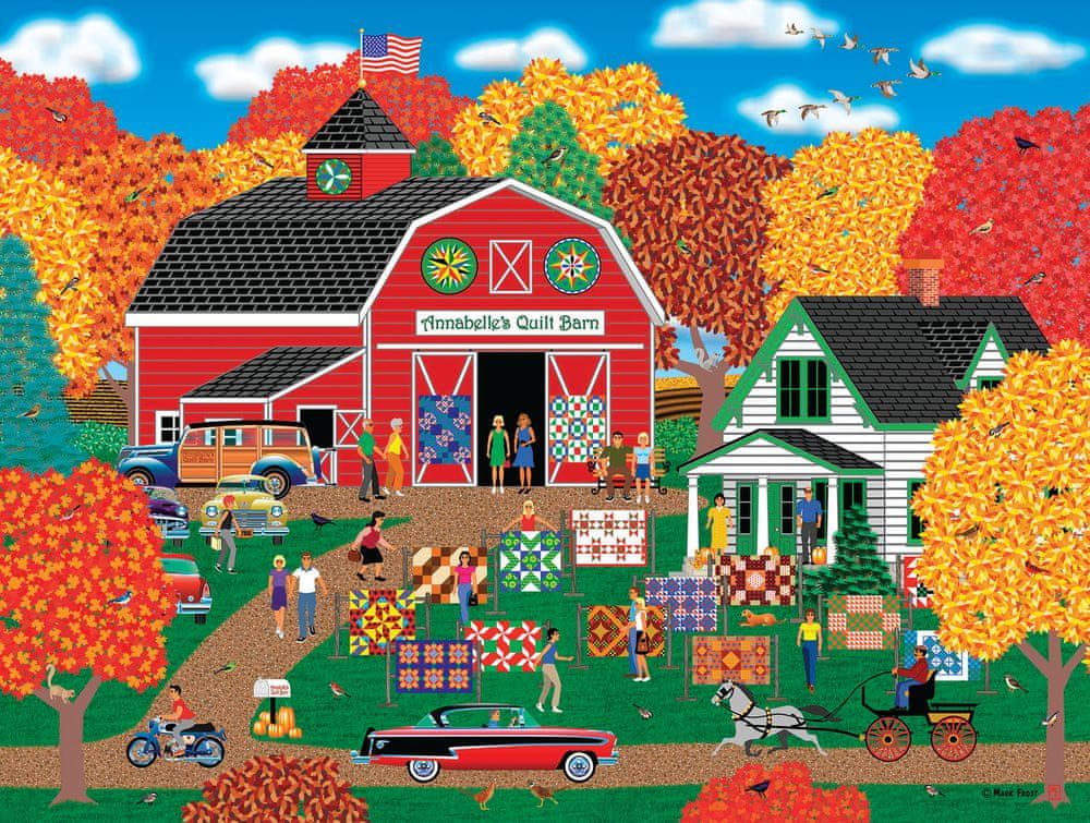 SunsOut Puzzle 1000 dílků Mark Frost - Annabelle's Quilt Barn - obrázek 1