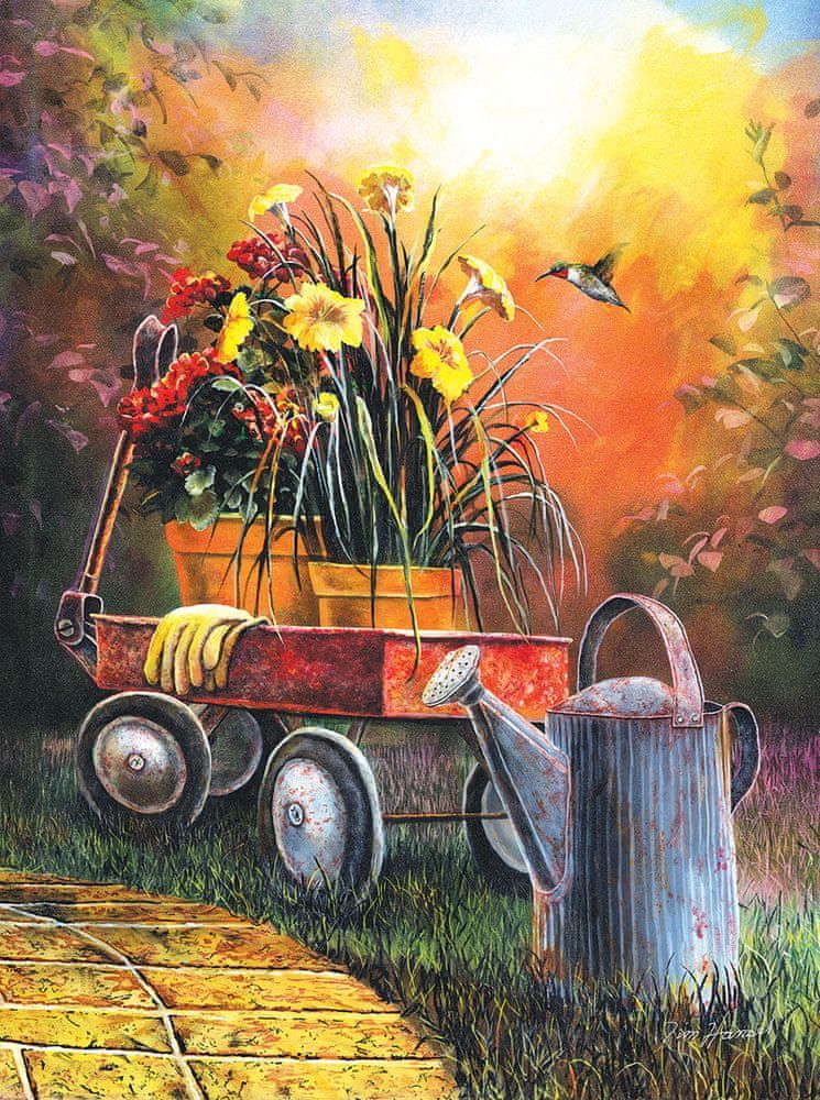 SunsOut Puzzle 1000 dílků Jim Hansel - Summer Blooms - obrázek 1
