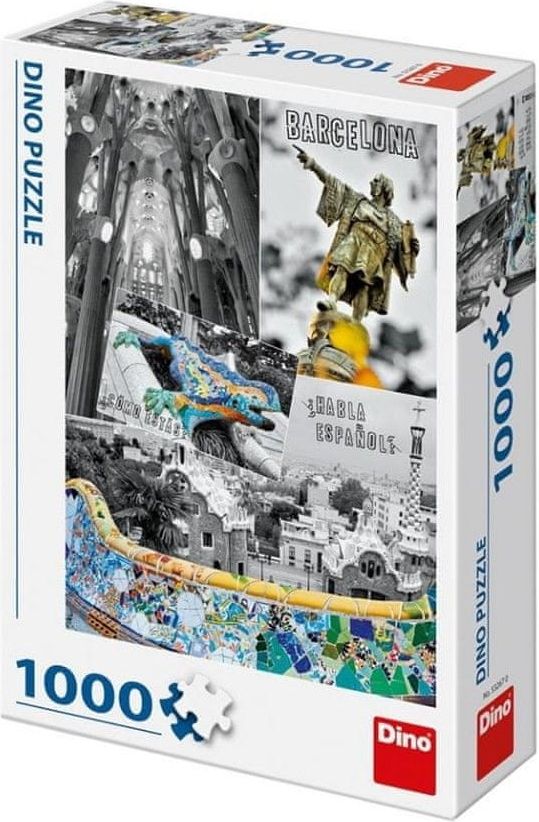 Dino Puzzle 1000 dílků Barcelona, Spain - obrázek 1