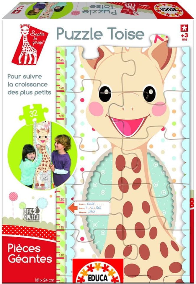 Educa Height Chart Jigsaw Puzzle - 32 Giant dílků : Sophie the Giraffe - obrázek 1