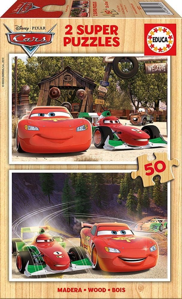 Educa Auta Cars Blesk Mcqeen 2x50 dílků - obrázek 1