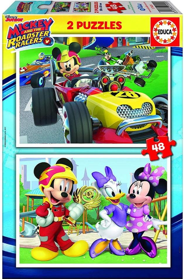 Educa Mickey and the roadster racers 2x48 dílků - obrázek 1