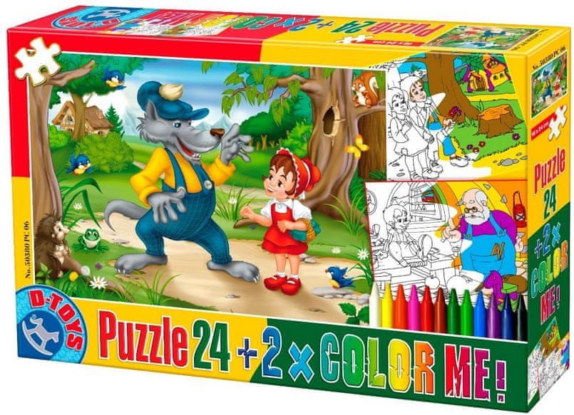 D-Toys Color Me: The Little Red Cap + 2 drawings to color - obrázek 1