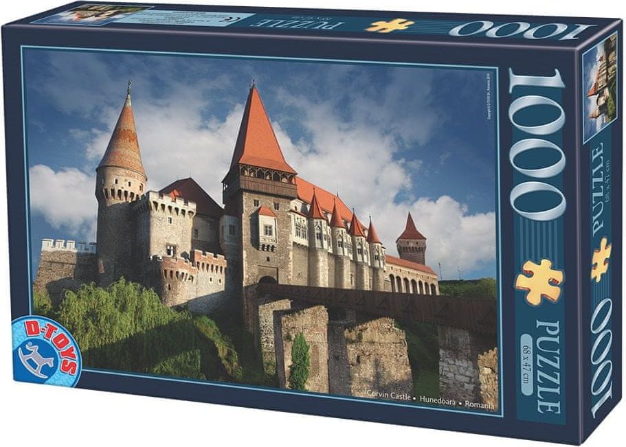 D-Toys Puzzle 1000 dílků Château de Hunedoara, Château des Corvin - Roumanie - obrázek 1