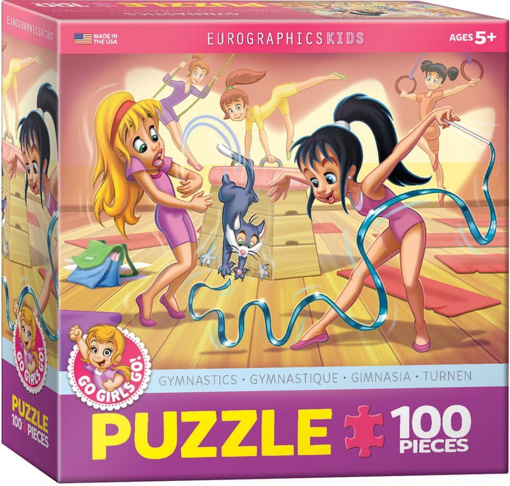 EuroGraphics Puzzle 100 dílků Go Girls Go! Gymnastics - obrázek 1