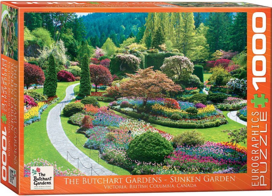 EuroGraphics Puzzle 1000 dílků The Butchart Gardens Sunken Garden - obrázek 1